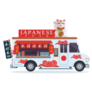 Modern Delicious Food Truck Japanese Food Sticker