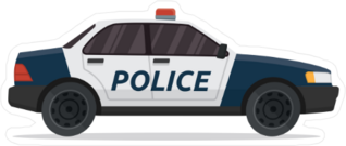 Modern Flat Urban Vehicle Sticker