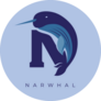 Modern Logo Of Narwhal Sticker