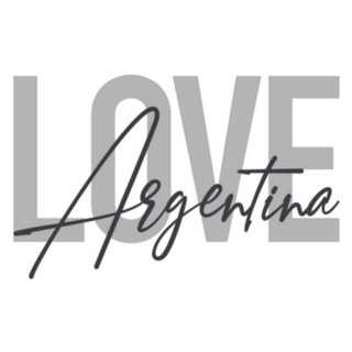 Modern Love Argentina Typographic Sticker