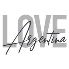 Modern Love Argentina Typographic Sticker