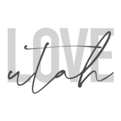 Modern Love Utah Typography Sticker