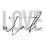 Modern Love Utah Typography Sticker