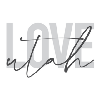 Modern Love Utah Typography Sticker