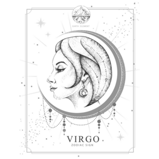 Modern Magic Astrology Virgo Zodiac Sign Sticker