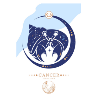 Modern Magic Cancer Zodiac Sticker