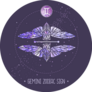 Modern Magic Polygon Astrology Gemini Sticker
