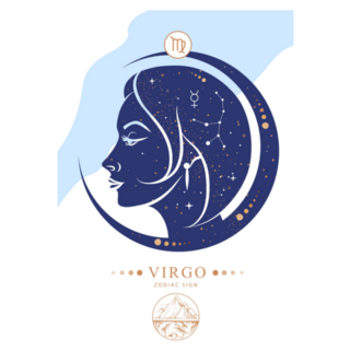 Modern Magic Virgo Woman Made Of Stars Sticker