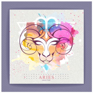 Modern Magic Witchcraft Aries Zodiac Sticker