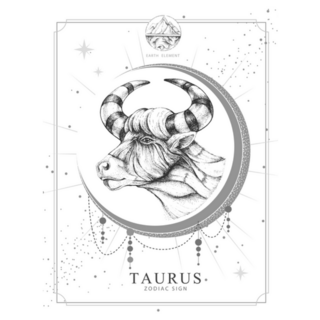 Modern Magic Witchcraft Taurus Zodiac Sticker