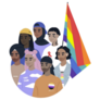 Modern Millennials Rainbow Flag Pride Sticker