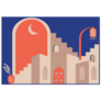 Modern Moroccan Scene Sticker