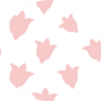 Modern Pink Pattern With Tulips Sticker