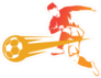 Modern Soccer Player Sticker