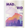 Modern Spain Madrid Skyline Abstract Sticker
