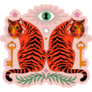 Modern Tiger Art Sticker