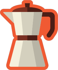 Moka Coffee Pot Sticker