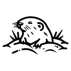 Mole Icon Sticker