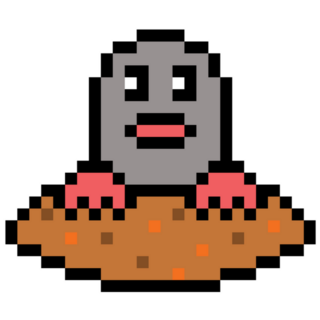 Mole Pixel Sticker