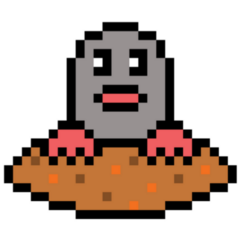 Mole Pixel Sticker