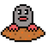 Mole Pixel Sticker