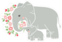 Mom And Baby Elephant Sticker