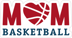 Mom Basketball Sticker