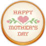Mom Needlepoint Sticker