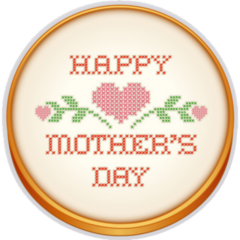 Mom Needlepoint Sticker