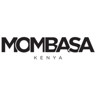 Mombasa Kenya Emblem Lettering Sticker