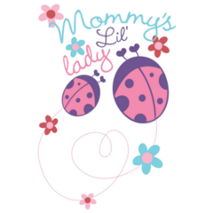 Mommys Lil Lady Ladybug Sticker