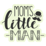 Moms Man Baby Sticker