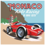 Monaco Auto Racing Sticker