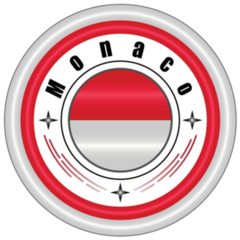 Monaco Badge Sticker