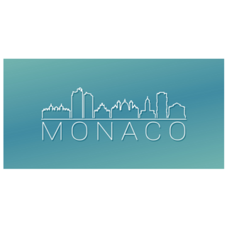 Monaco Blue Gradient Sticker