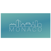 Monaco Blue Gradient Sticker