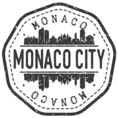 Monaco City Stamp Sticker