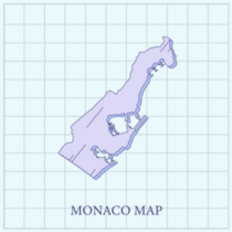 Monaco Grid Map Sticker