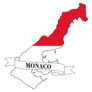 Monaco Label Map Sticker