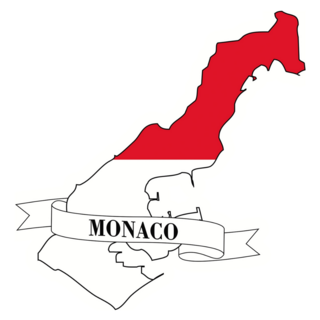 Monaco Label Map Sticker
