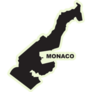 Monaco Map Icon Sticker