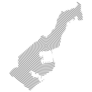 Monaco Map Spiral Sticker