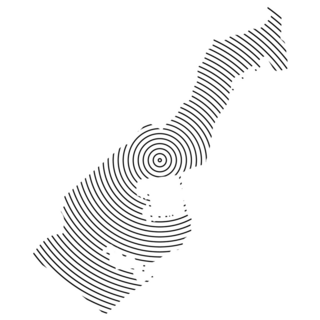 Monaco Map Spiral Sticker