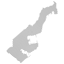 Monaco Map Spiral Sticker