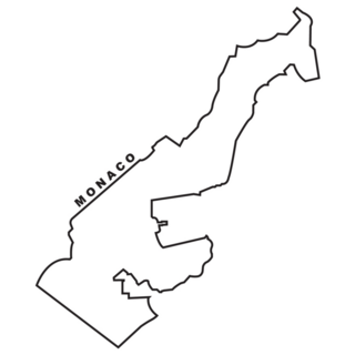 Monaco Outline Sticker 