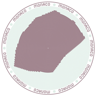 Monaco Round Logo Sticker