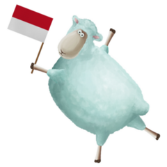 Monaco Sheep Sticker