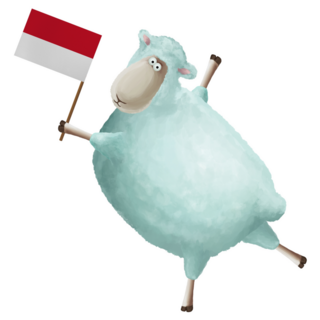 Monaco Sheep Sticker