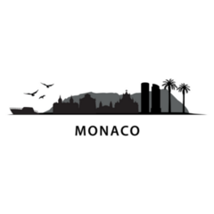 Monaco Silhouette Sticker