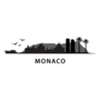 Monaco Silhouette Sticker